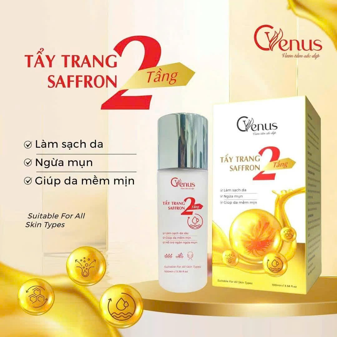 Tẩy Trang Saffron 2 Tầng